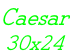 Caesar 30x24